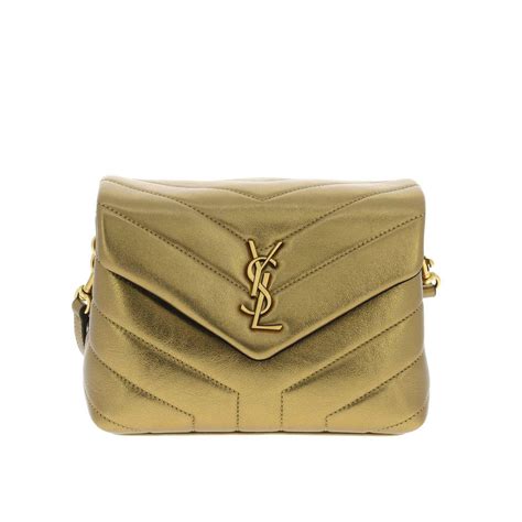 ysl metallic handbag